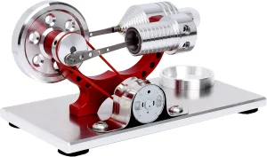 Sunnytech Hot Air Stirling Engine Motor Model Educational Toy Electricity Generator Colorful LED SC (SC004)