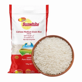 Sunwhite Calrose Medium Grain Rice - 10kg