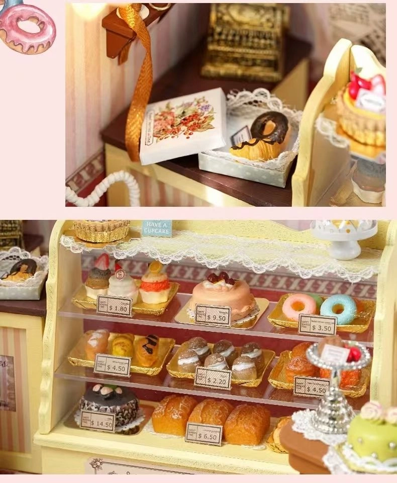 Sweet Berries Time Dessert Shop DIY Dollhouse Kit