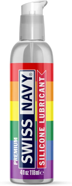 Swiss Navy Pride Edition Premium Silicone Sex Lubricant, 4 Ounce, MD Science Lab