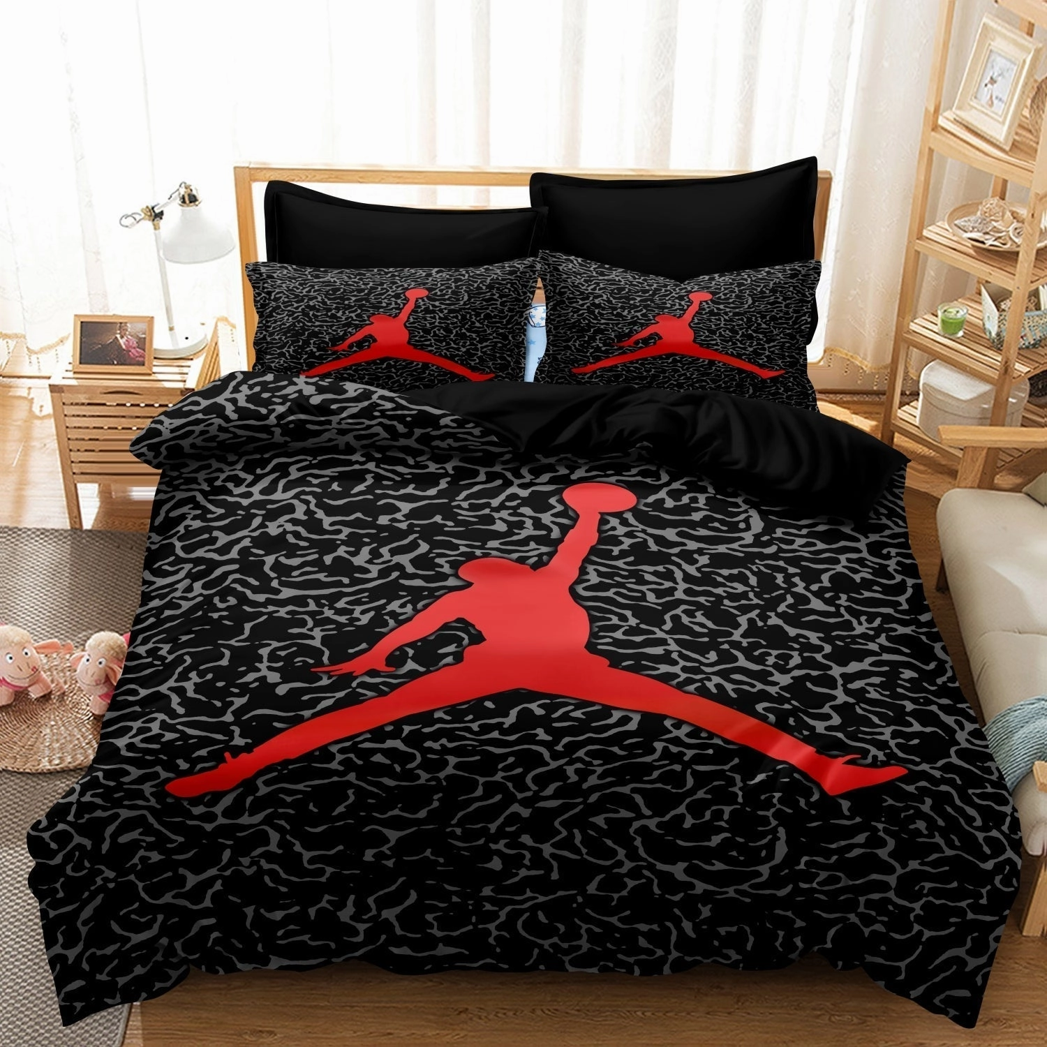 Taavita - Basketball Bedding Set Duvet Cover for Children and Teens