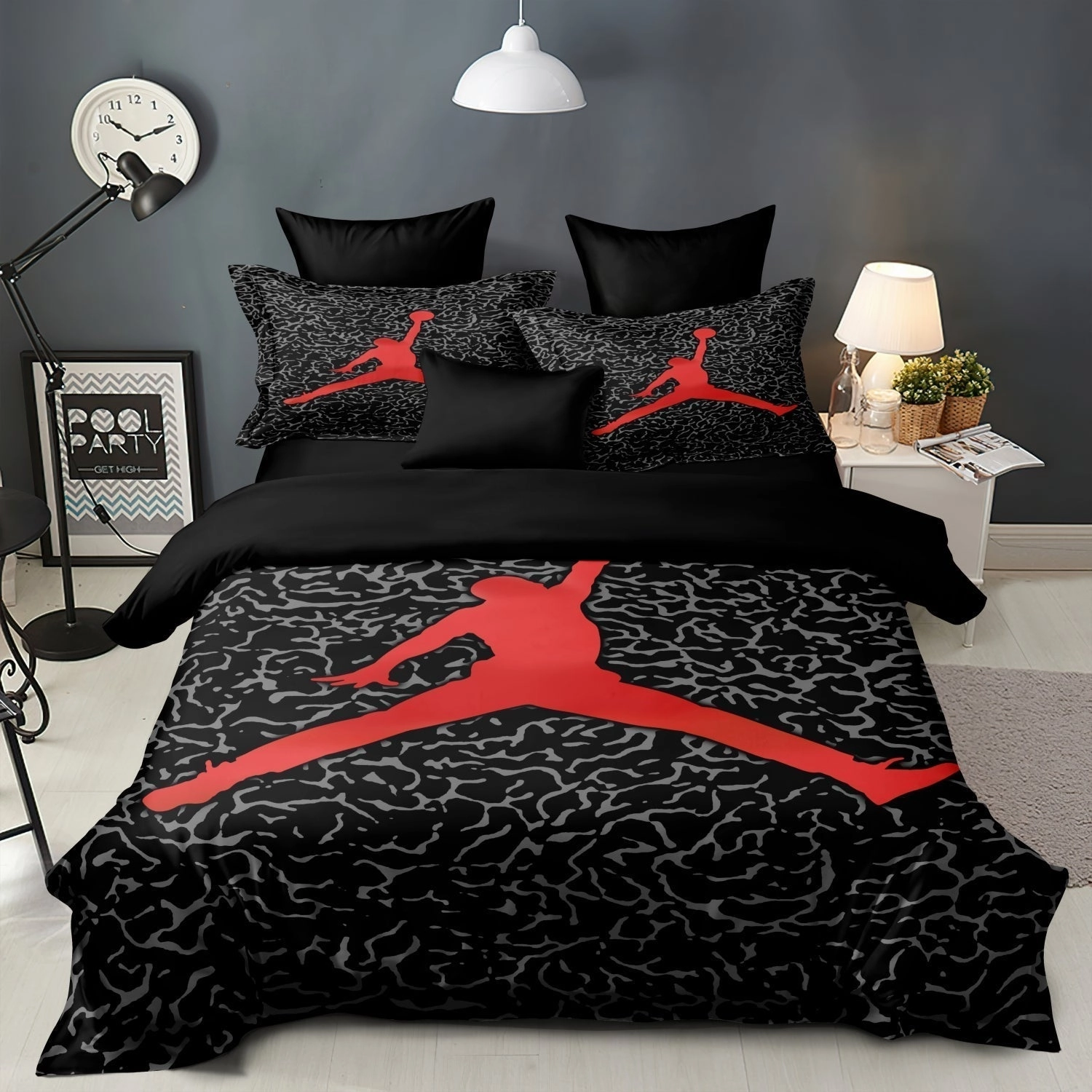 Taavita - Basketball Bedding Set Duvet Cover for Children and Teens