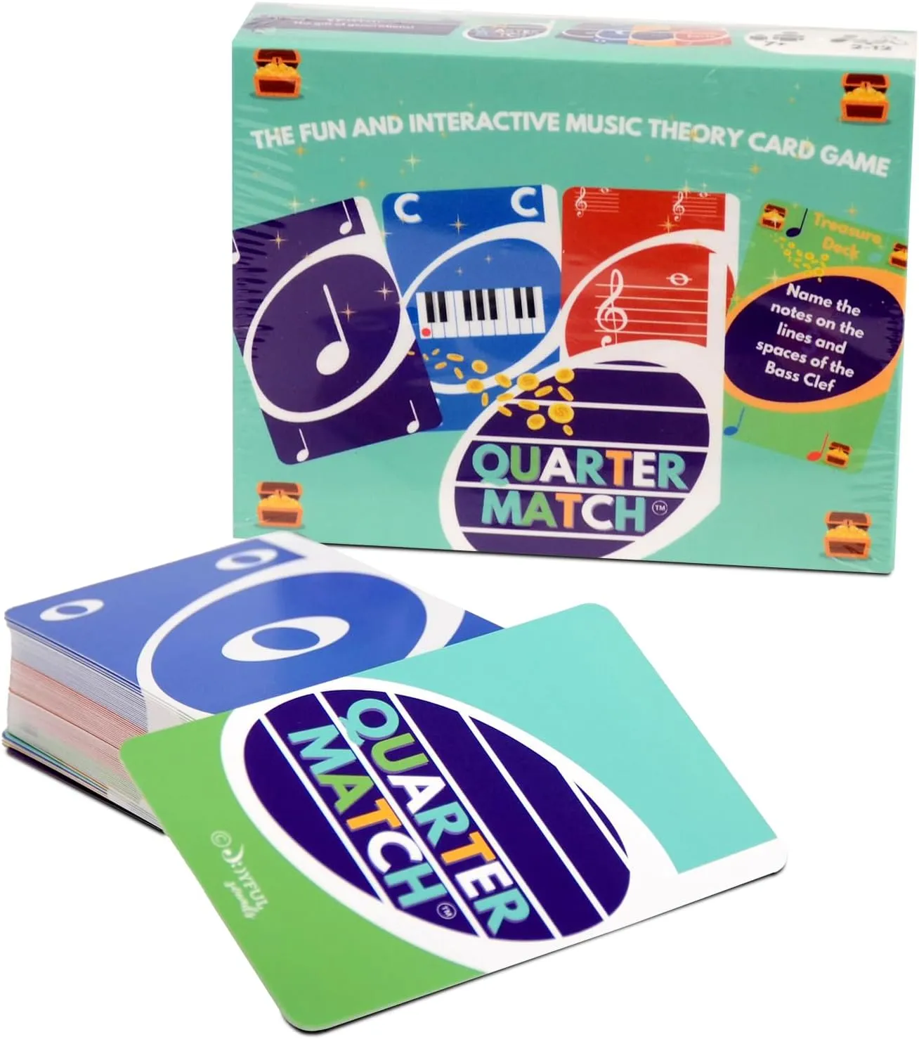 The Fun and Interactive Music Theory Card Game for Kids, Teens, and Adults -142 Cards - Gift for Any Musician -Piano, Voice, Guitar, Violin, Percussion, and More