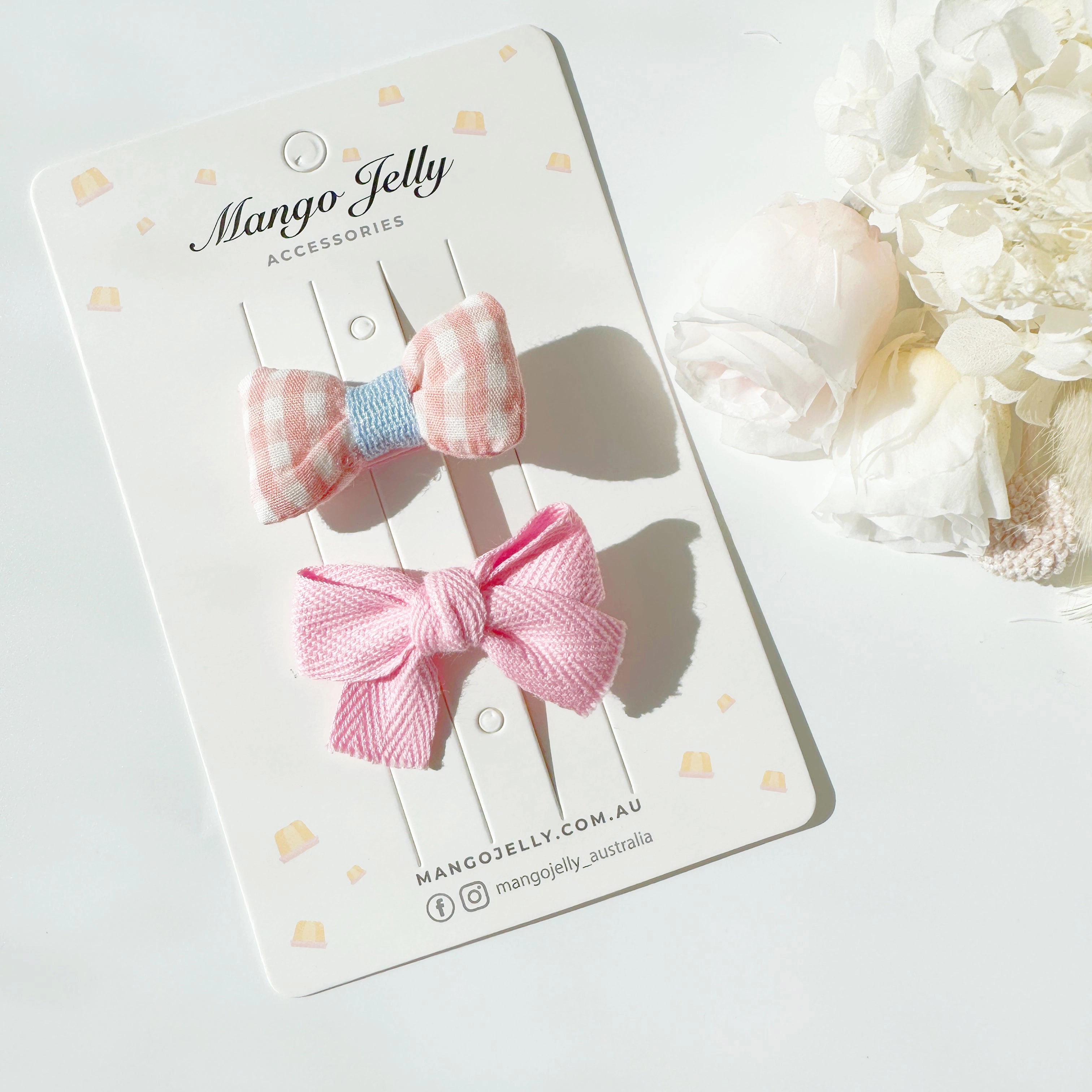 The Fluffy Collection - Soft Pink bows