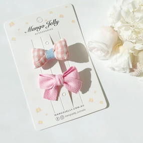 The Fluffy Collection - Soft Pink bows