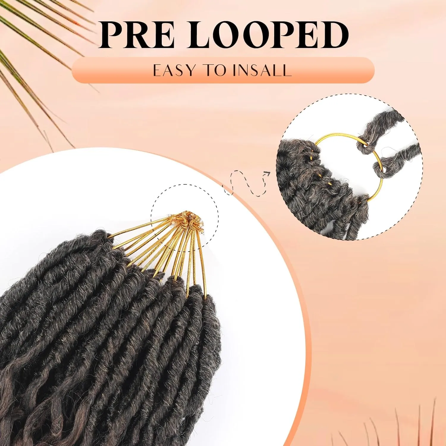 Three Tone Pre-Looped Goddess Locs Crochet Hair for Black Women- 8 Packs 18 Inch Faux Locs Crochet Hair With Deep Wave Curly Ends |Prelooped Synthetic Crochet Braids|Lightweight(18",T1B/30/27#)