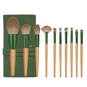 TOWINE Makeup Brush Set 10-piece Makeup Brushes With Brush Bag Soft Fluffy Brush Makeup Brush Set Makeup Tools for Beginners for Ladies and Girls (Color : A)