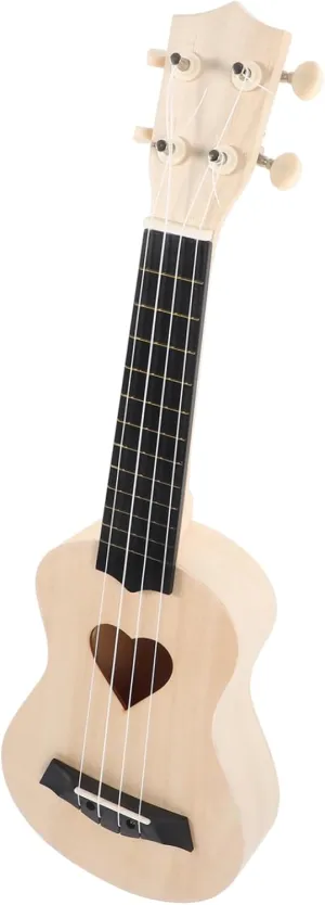 TOYANDONA 1set Ukulele Kit for Teens Blank Wooden Musical Toy Assembly Smooth for Safe Painting Creativity Hands Skills Educational for Young Artists
