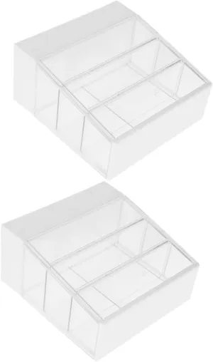 Toyvian 2pcs Miniature Dollhouse Cake Cabinet Chic Display Storage Realistic Bakery Decor Bright Color Compact Design for Kitchen Dollhouse Accessories