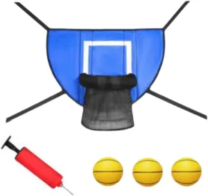 Trampoline Basketball Hoop Attachment Set, Trampoline Accessories Sports Toy Soft Basketball Goal, Easy Installation