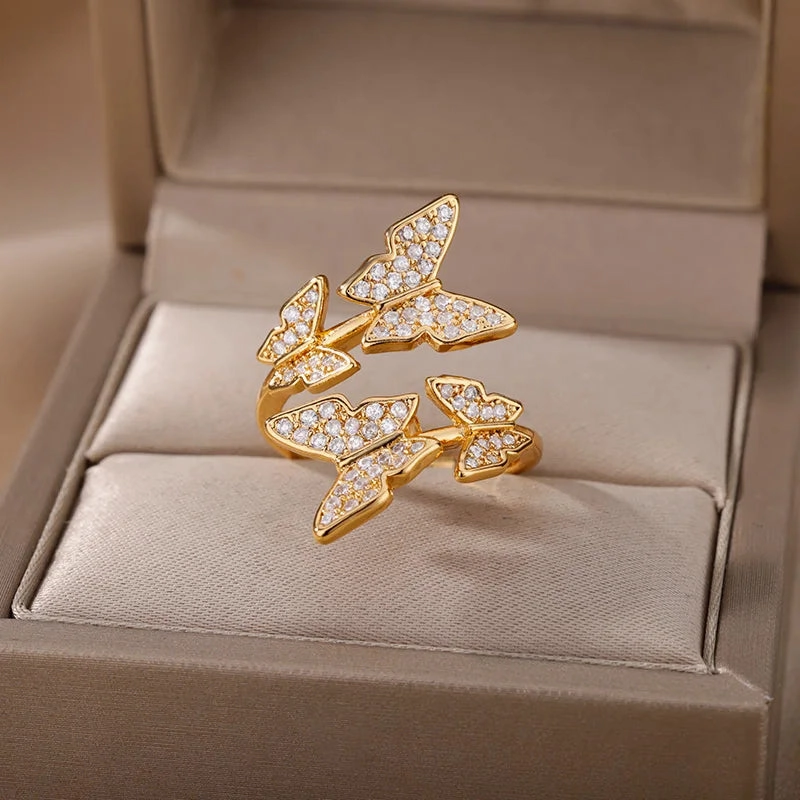 Trendy Evil Eye Ring for Women – Open Adjustable Turkish Design Jewelry™