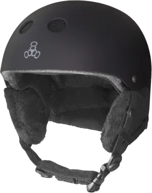 Triple Eight -Standard Snow Helmet V.3 Blk Rbr- XS/S (1762)