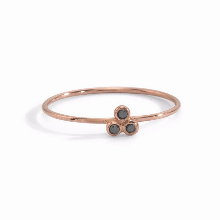 triple diamond seed ring