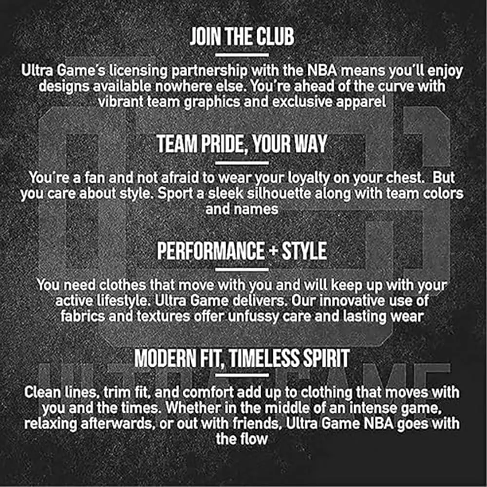 Ultra Game Adult's NBA Official Super Soft Get Right Hoodie Sweatshirt