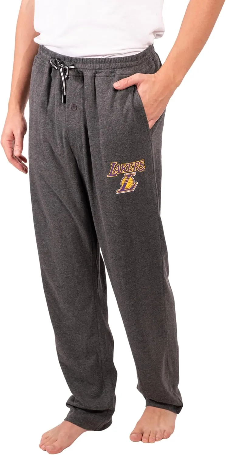 Ultra Game Men's NBA Official Sleepwear Super Soft Pajama Loungewear Pants