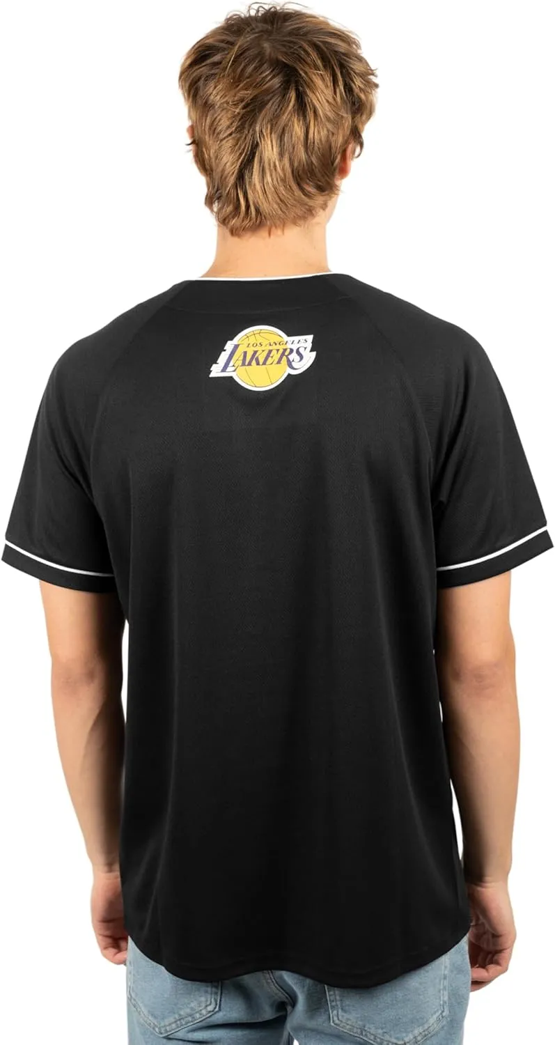 Ultra Game Men's NBA Official Super Soft Button Down Baseball Shirt