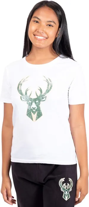 Ultra Game Women's NBA Official Soft Vintage Distressed Graphics T-Shirt