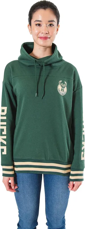 Ultra Game Women's NBA Official Super Soft Pullover Hoodie Funnel Sweatshirt