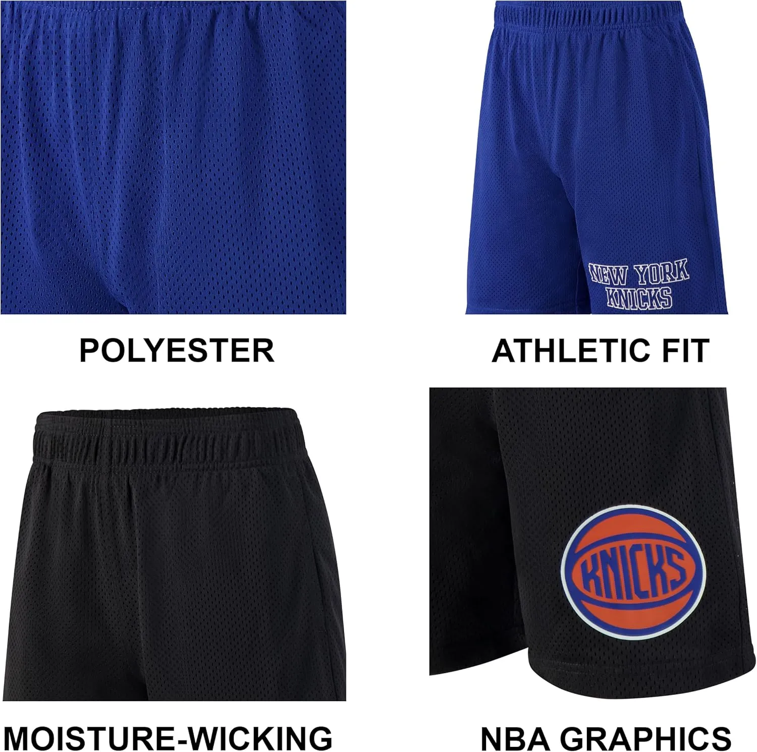 Ultra Game Youth NBA Official Super Soft 2 Pack Basketball Shorts Set