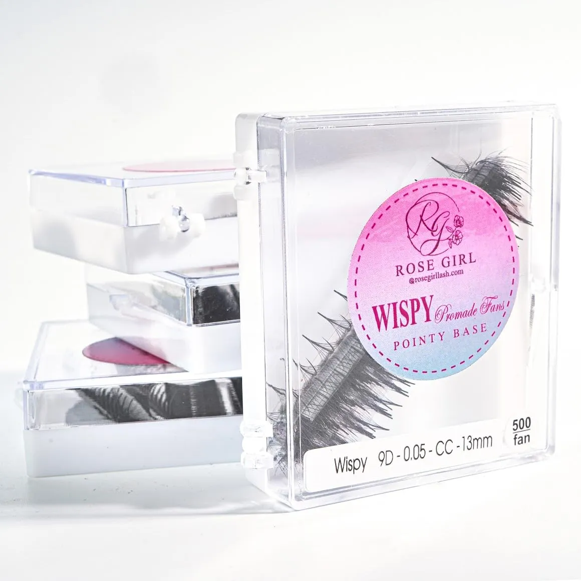 Ultra Wispy Lashes Volume Fan-Individual Lashes Fake Eyelashes Extension-Lashes Natural Look-Handmade Kit-5D/7D/9D–C CC D Curl Thickness 0.05~0.07mm-9~16mm Length(9D-0.05-C-13mm)