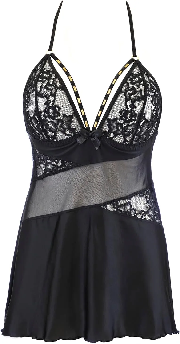 V-10479 Sexy Short Nightgown   G-String