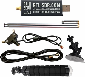 V4 R828D RTL2832U 1PPM TCXO HF Bias Tee SMA Software Defined Radio with Dipole Antenna Kit