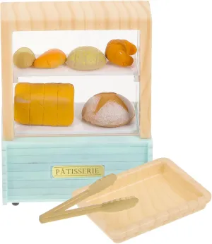 Vaguelly 1 Set Miniature Bakery Display Cabinet Dollhouse Kitchen Props Compact Cake Stand for Miniature Furniture Decor for House Scenes