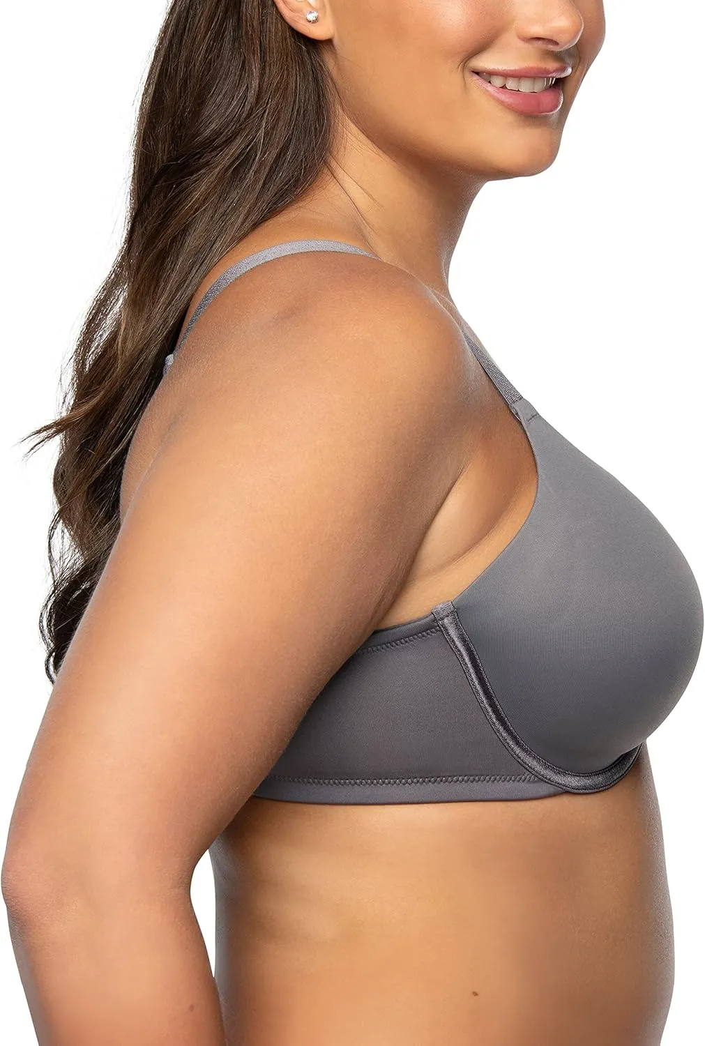 Vanity Fair Women's Full Figure Beauty Back Smoothing Bra, 4 Way Stretch Fabric, Lightly Lined Cups up to H