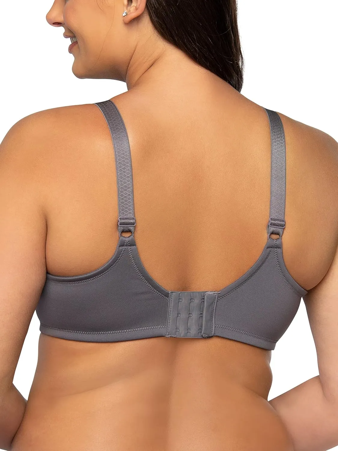 Vanity Fair Women's Full Figure Beauty Back Smoothing Bra, 4 Way Stretch Fabric, Lightly Lined Cups up to H