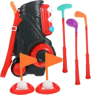 VANZACK 1Set Golf Set Outdoor Sports for Includes Golf Clubs Balls and Carrying Bag Promotes Hand Eye Coordination and Physical Development