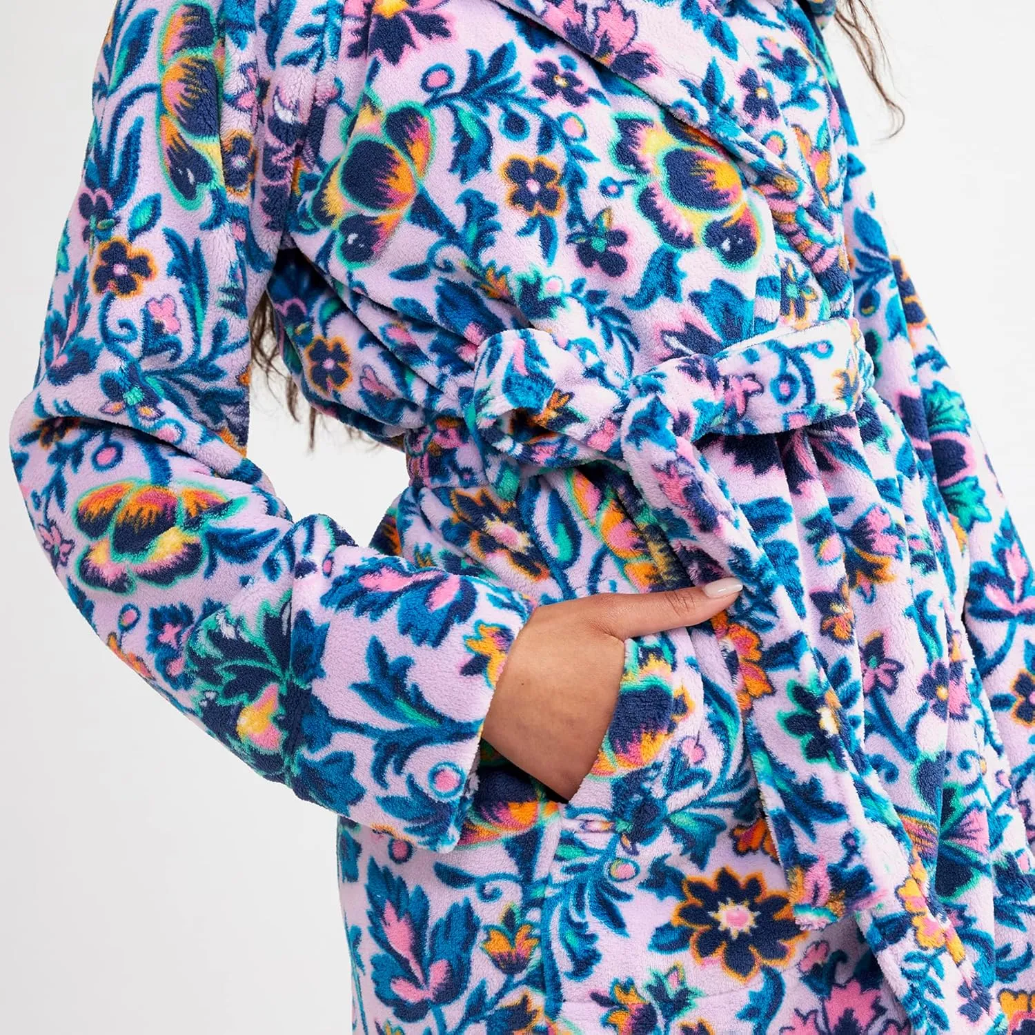 Vera Bradley Women's Plush Fleece Robe (Extended Size Range)