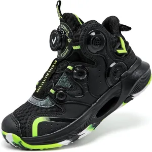 VITUOFLY Kids Basketball Shoes Boys Air Cushion Sneakers Girls Mid Top School Hoops Shoes Non-Slip Outdoor Sports Running Gym Comfortable Durable Little Kid/Big Kid