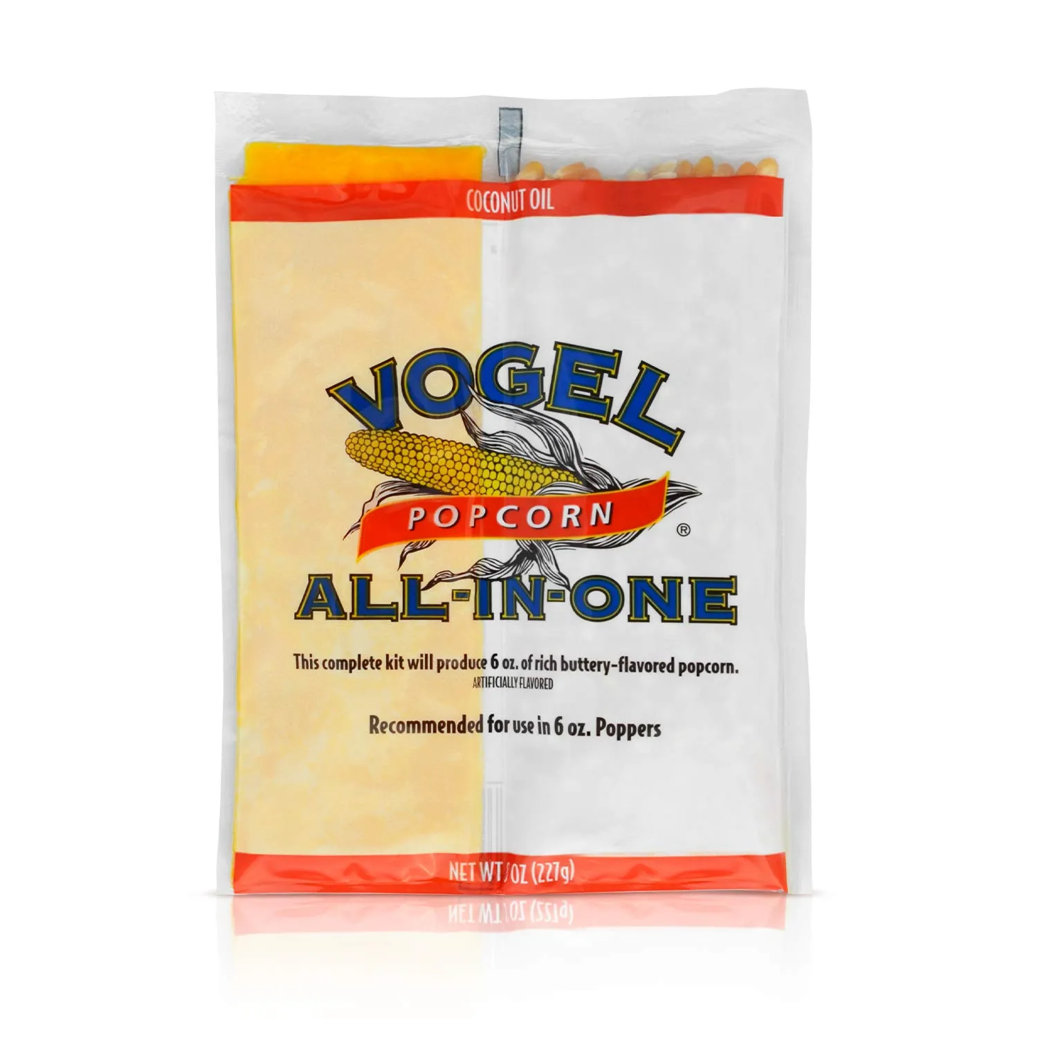 Vogel All-in-one Coconut Oil Buttery Flavored Popcorn, for 6oz. Popcorn Machine, 8oz. (Pack of 36)