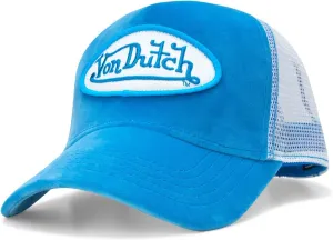 Von Dutch Unisex Trucker Hat - Plush Curved Bill Mesh Back Retro Classic Adjustable Snapback Baseball Cap for Men and Women