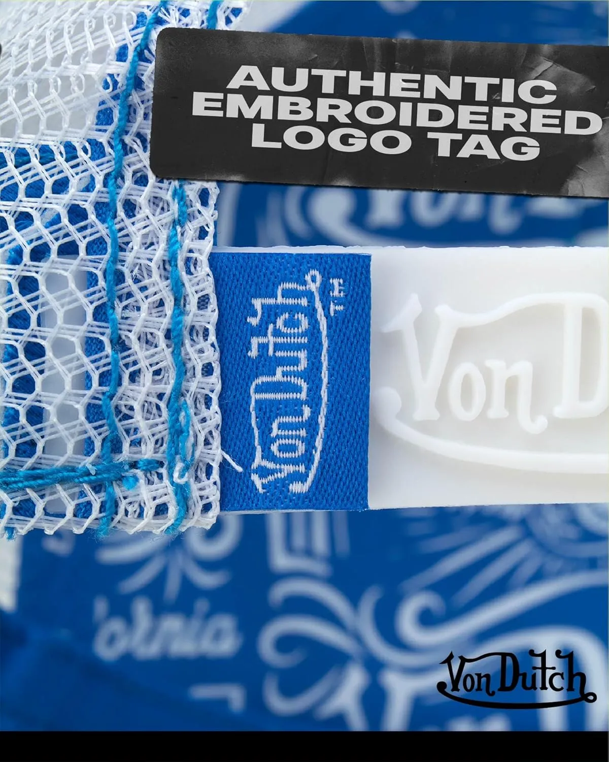 Von Dutch Unisex Trucker Hat - Plush Curved Bill Mesh Back Retro Classic Adjustable Snapback Baseball Cap for Men and Women