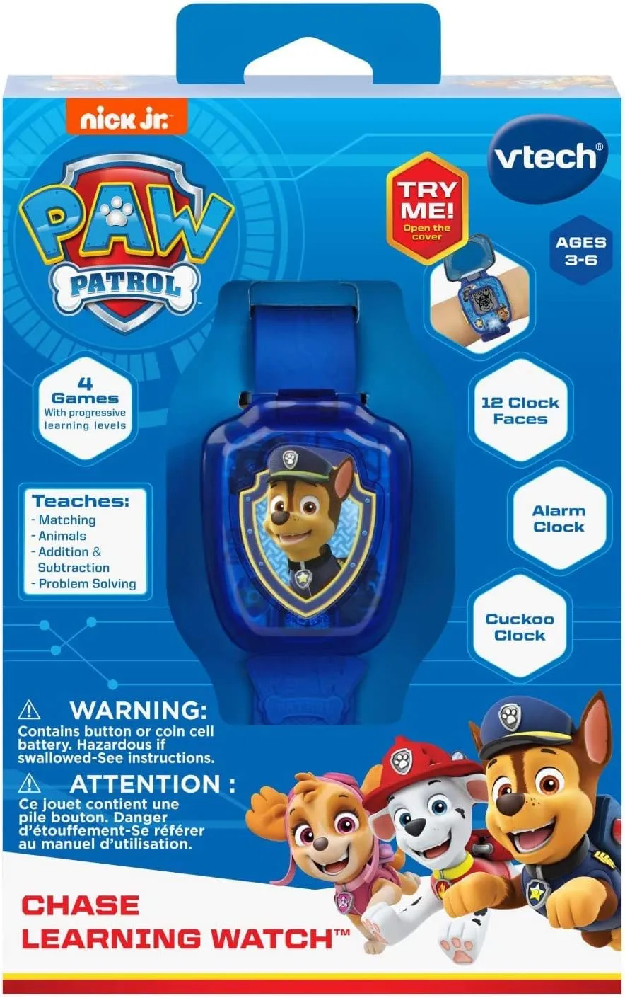 VTech PAW Patrol Chase Learning Watch, Blue