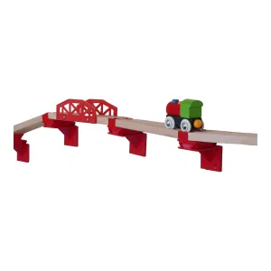 Wall Mounted Railway Track Organizer for Toy Trains, Compatible with Brio, Thomas & Friends, Lillabo, and Ikea Wooden Tracks, Space-Saving, Made in USA