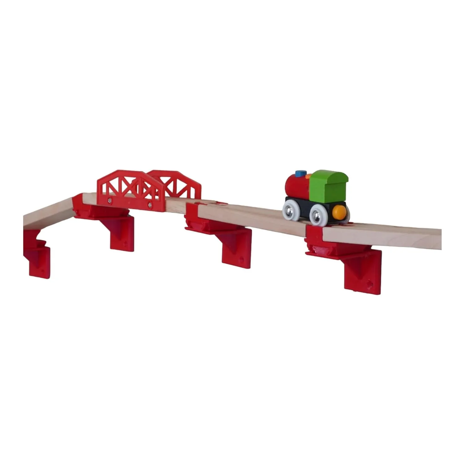 Wall Mounted Railway Track Organizer for Toy Trains, Compatible with Brio, Thomas & Friends, Lillabo, and Ikea Wooden Tracks, Space-Saving, Made in USA