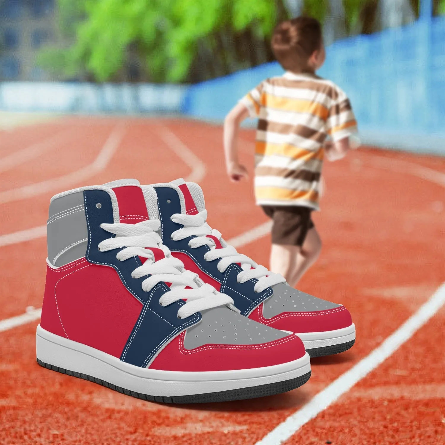 Washington Mystics Fan Unofficial High-Top Shoes, sneakers, and Trainers Unisex for Kids 202 Girls' High-Top Basketball Shoes by Niche Era.