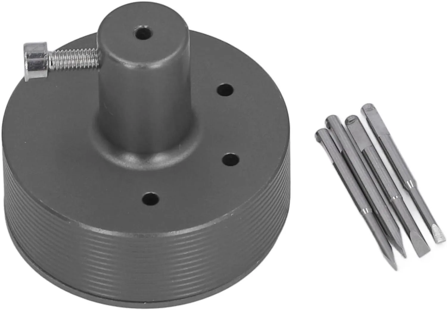 Watch Band Strap Removal Tool Kit with Slip Base and 4pcs Slotted Heads for Watch Bracelet Adjustment and Repair