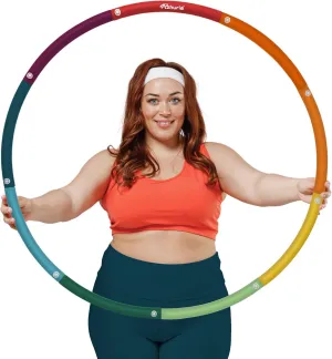 Weighted Hula Hoop Plus Size | 3.2lb Weight, 43in Diameter | Extra Large Hula Hoop for Adults Weight Loss | Easy to Spin, Soft Padding | Exercise Hoop for Beginners & Advanced Hoopers