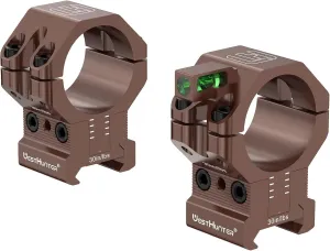 WestHunter Optics 120 MOA Adjustable Height Scope Rings | Brown
