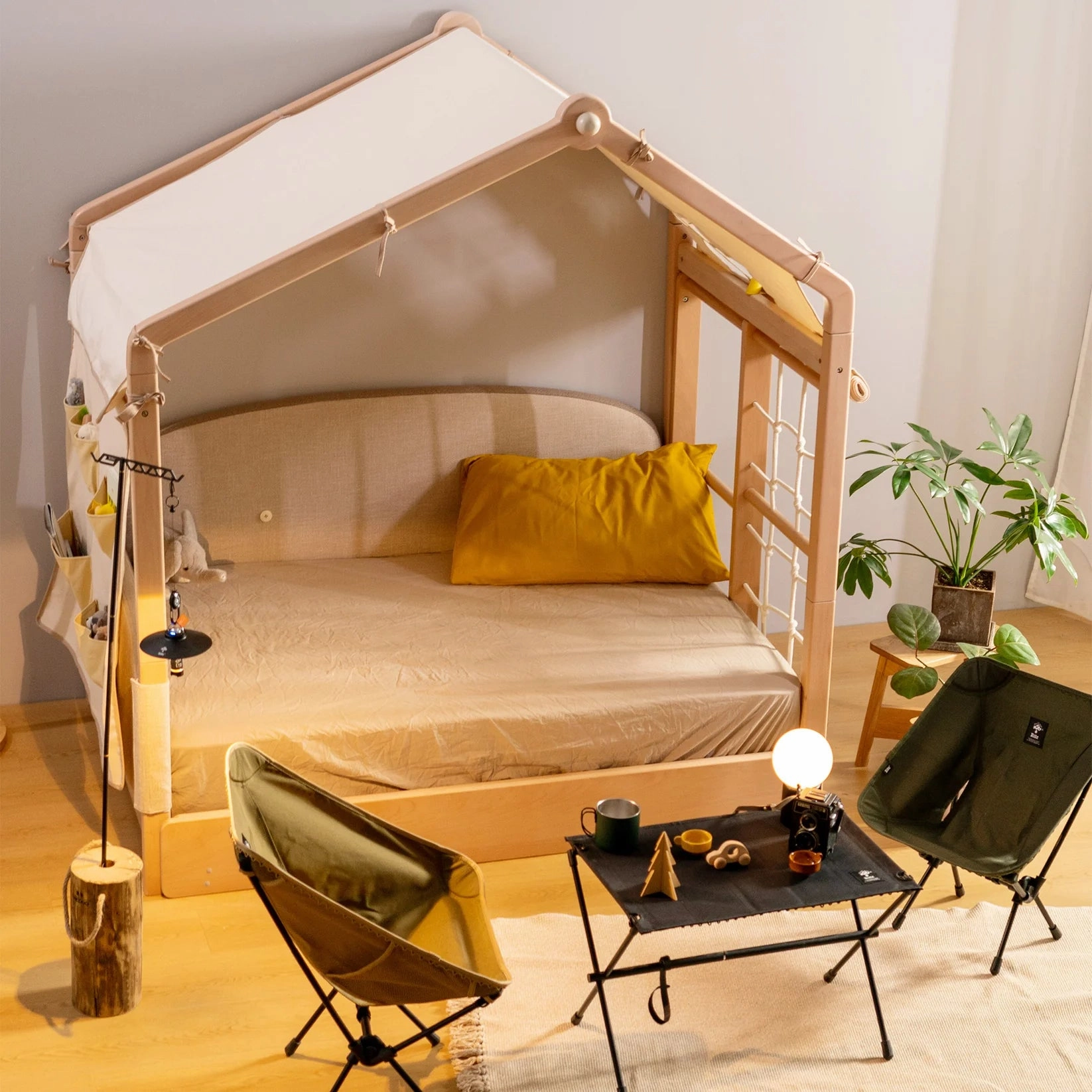 Wild Tent House Convertible Montessori Floor Bed