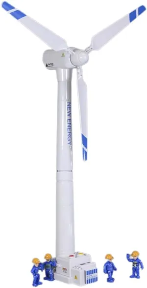 Wind Turbine Model, 21.65 Inch Large Size Generator Windmill Toy Science Kit STEM Experiment With Wind-up Rotatable Blades