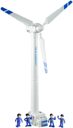 Wind Turbine Toy, 21.65 Inch Large Size Windmill Toy Clockwork Generator Model STEM Science Kit