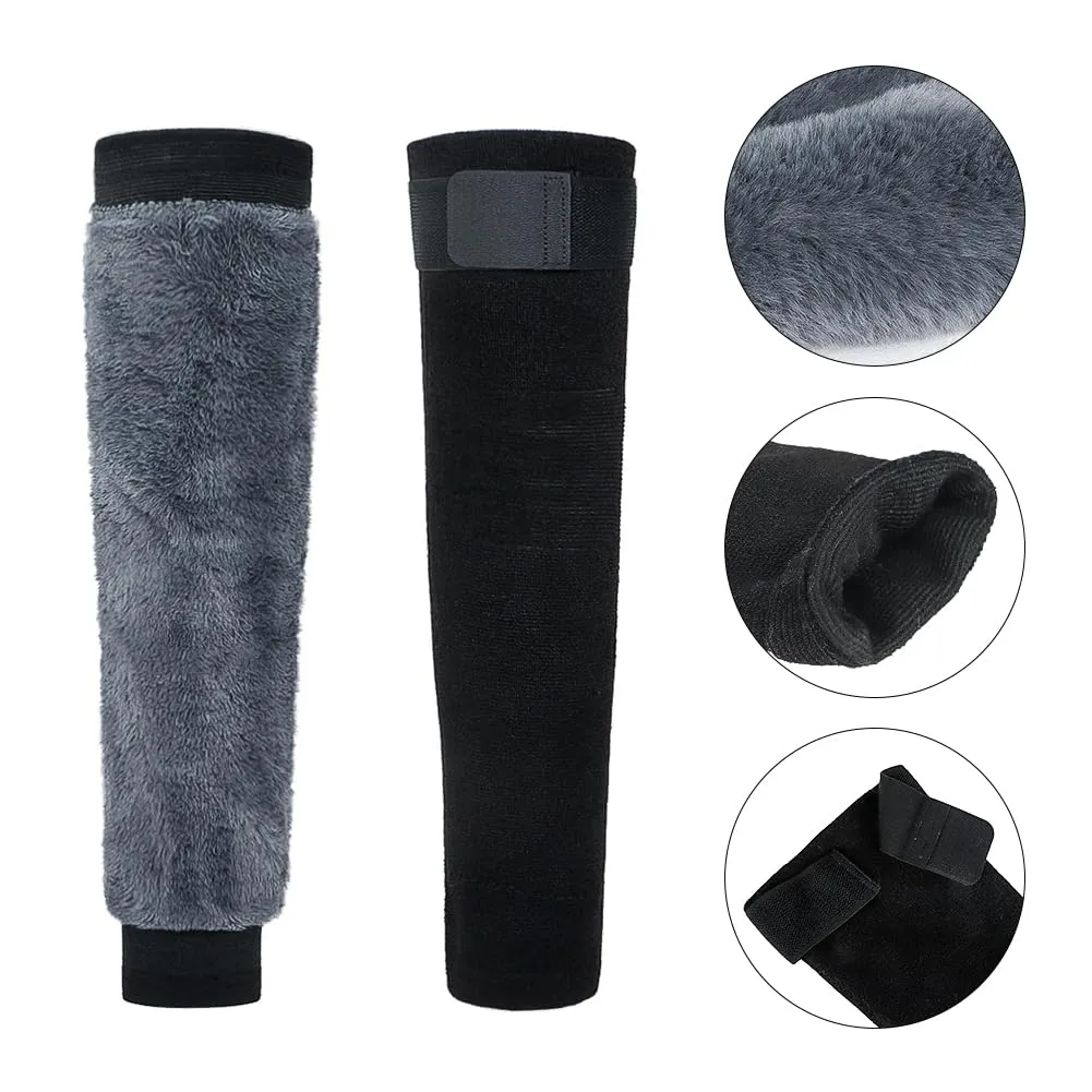 Winter Warm Knee Braces Thick Plush Leg Knee Pads Sleeves Men Women Adjustable Thermal Knee Warmer Support for Cycling Ski