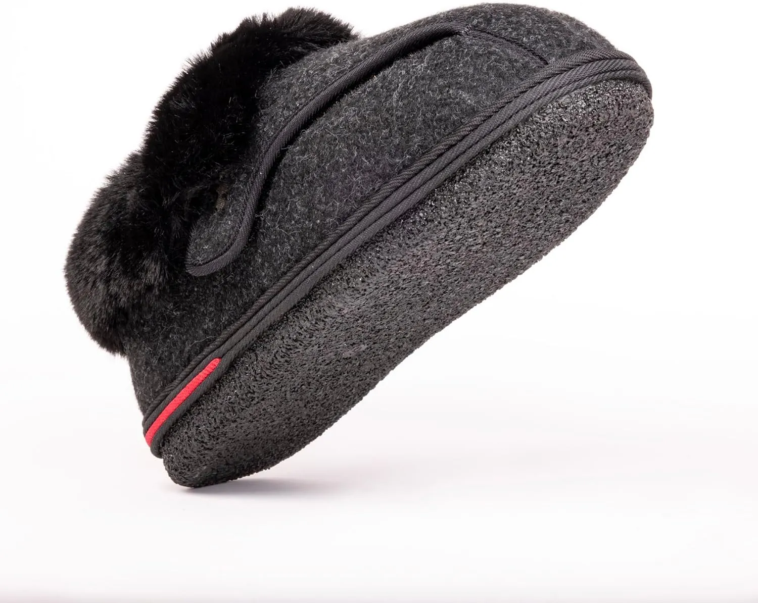 Women's Cozy Adjustable Slippers Wide Fit, Plush Faux Fur Lining, Non-Slip Sole, Comfortable House Shoes for Arthritis, Swollen Feet & Diabetes Relief