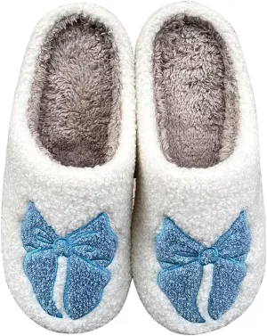 Women's Cute Retro Strawberry Cherry Slippers Valentine's Day Plush Soft Memory Foam House Home Shoes