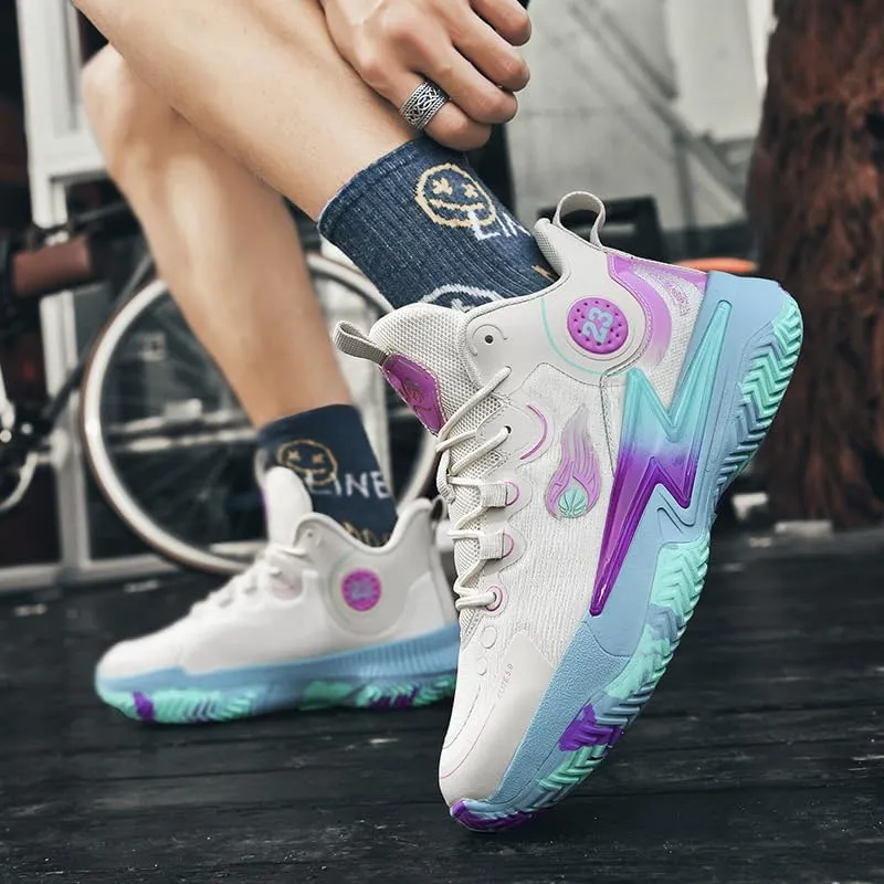Womens Mens Basketball Shoes Lightweight Fashion Breathable Comfortable Non Slip Sport Indoor Outdoor Volleyball Sneakers for Unisex