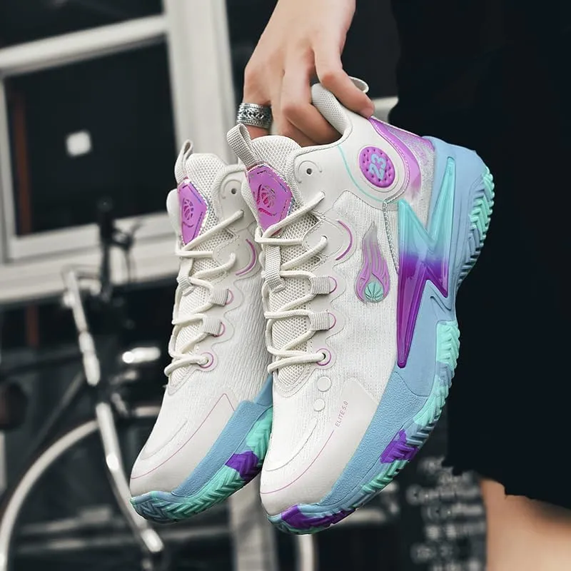 Womens Mens Basketball Shoes Lightweight Fashion Breathable Comfortable Non Slip Sport Indoor Outdoor Volleyball Sneakers for Unisex
